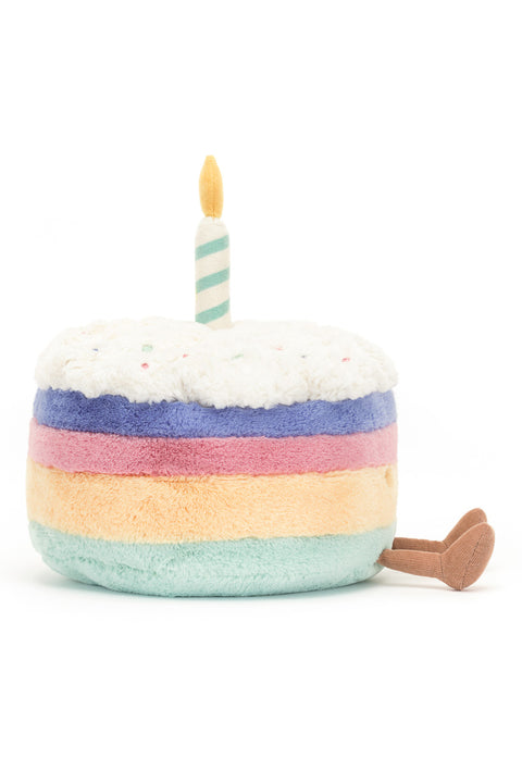 Jellycat Amuseable Rainbow Birthday Cake