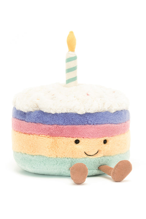 Jellycat Amuseable Rainbow Birthday Cake