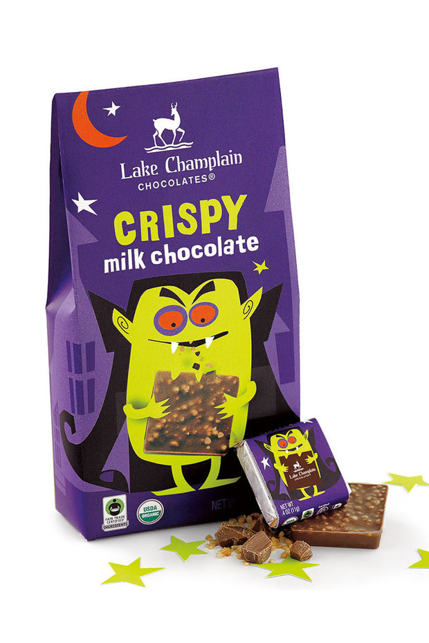 Lake Champlain Halloween Crispy Milk Chocolate Squares