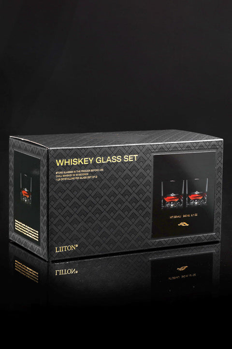 WHISKEY GLASS SET, DENALI S/2