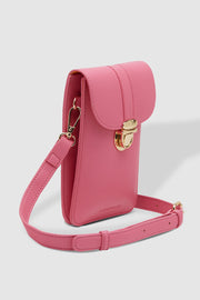 Louenhide Fontaine Lipstick Pink Phone Crossbody Bag