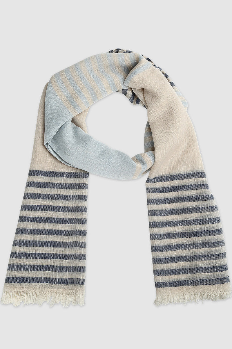 Louenhide Hattie Scarf Chambray Cream