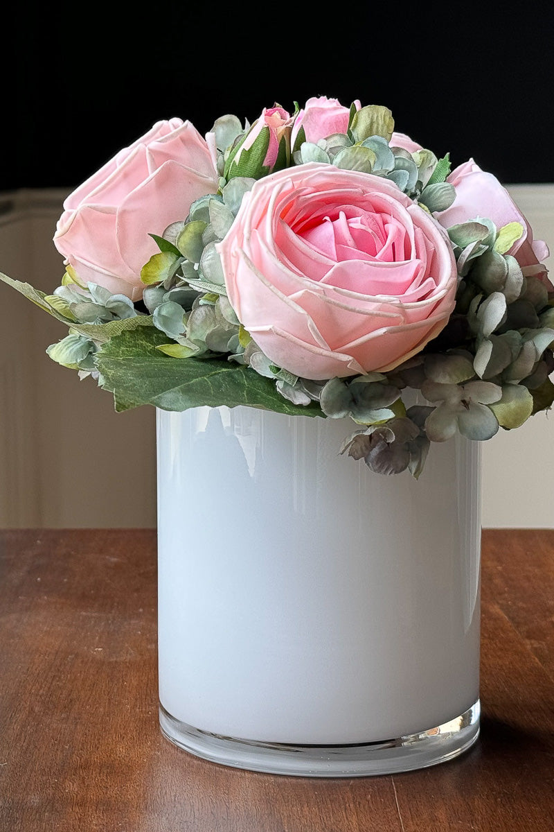 Pink Rose & Hydrangea Mist Bouquet