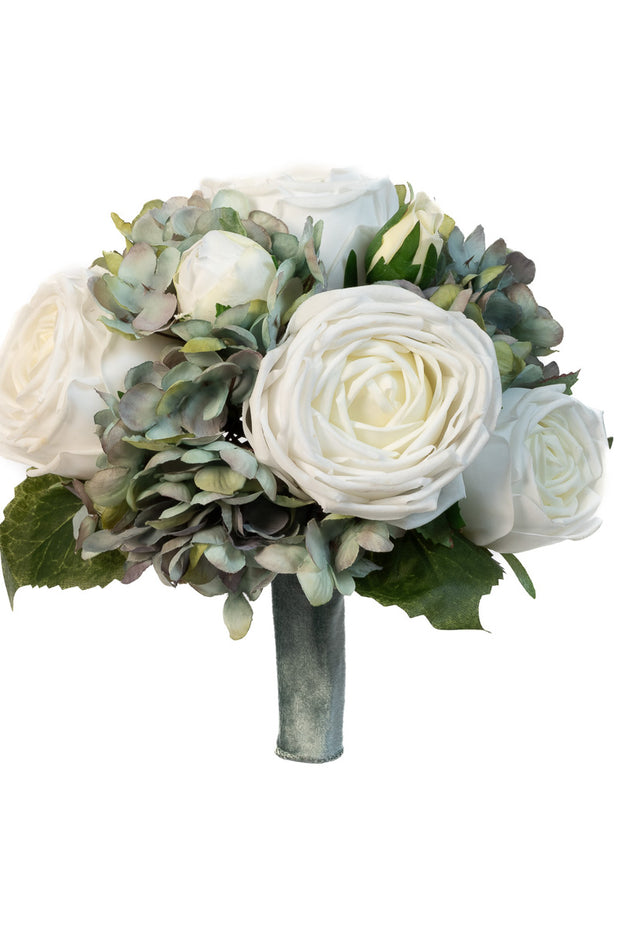 White Rose & Hydrangea Mist Bouquet