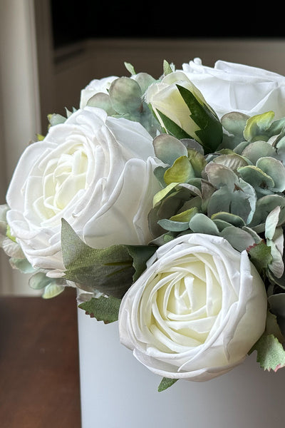 White Rose & Hydrangea Mist Bouquet