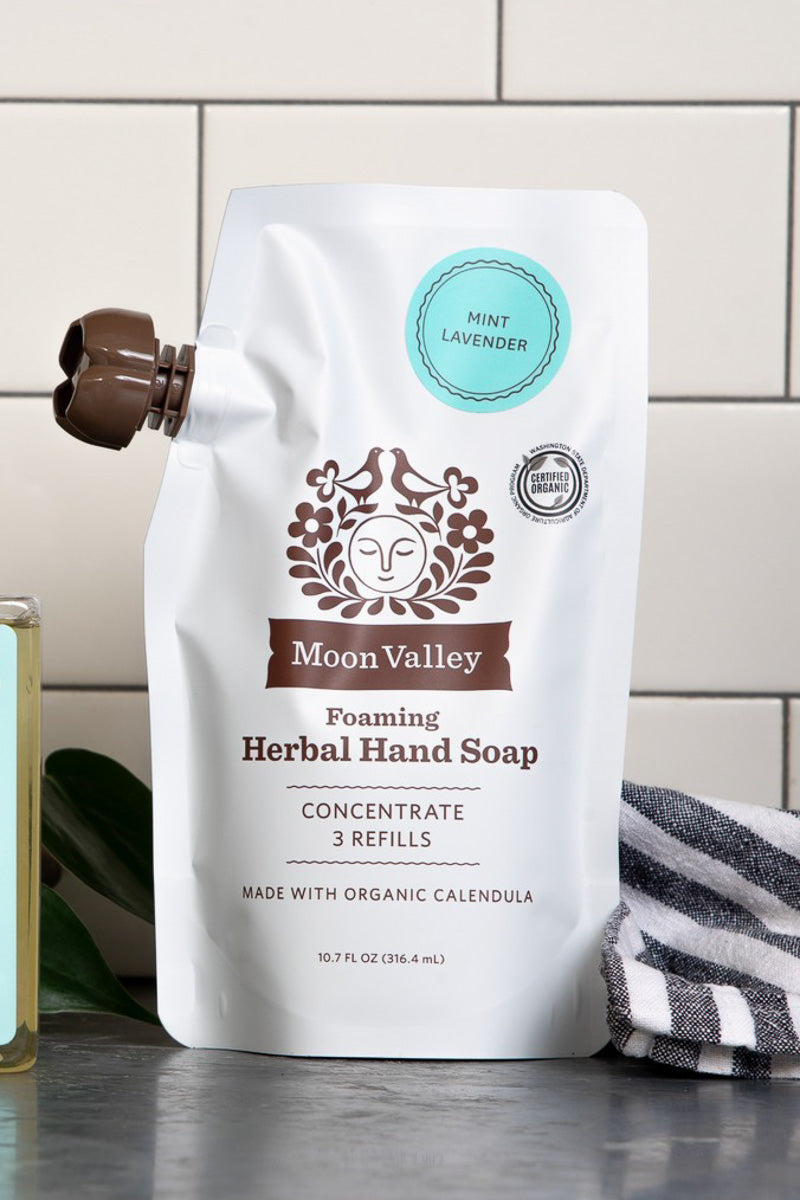 Moon Valley Organics Foaming Herbal Hand Soap Concentrate Mint Lavender