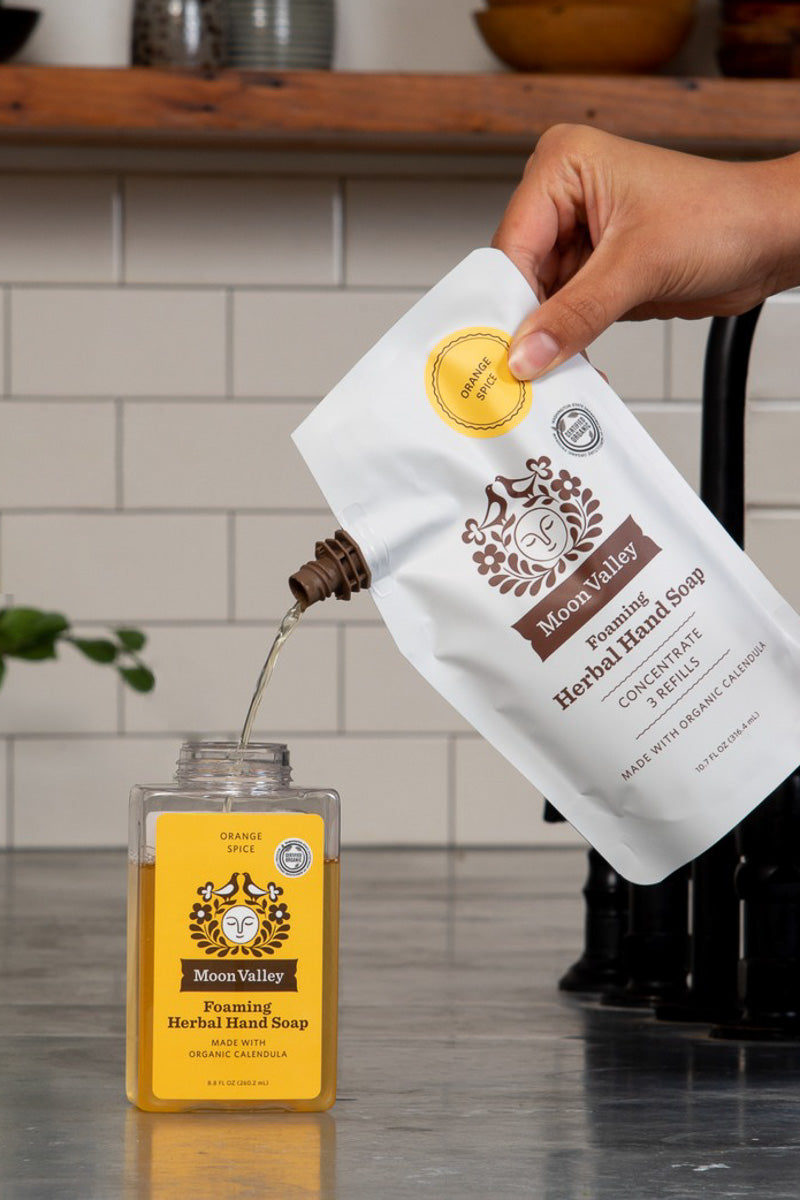 Moon Valley Organics Foaming Herbal Hand Soap Concentrate Orange Spice