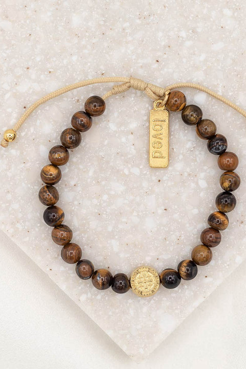 A Father's Love for My Child Bracelet Tiger's Eye