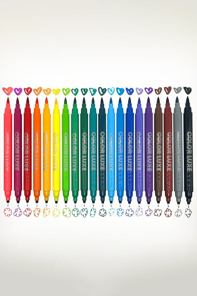 Color Luxe Double-Ended Markers Set of 20