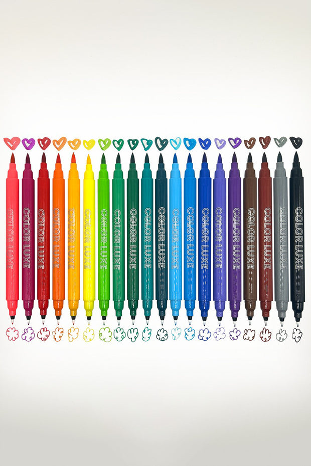 Color Luxe Double-Ended Markers Set of 20