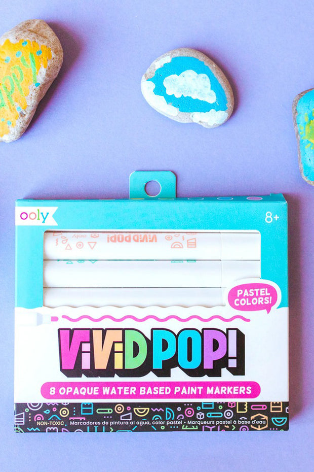 Vivid Pop! Water-Based Paint Markers: Pastel