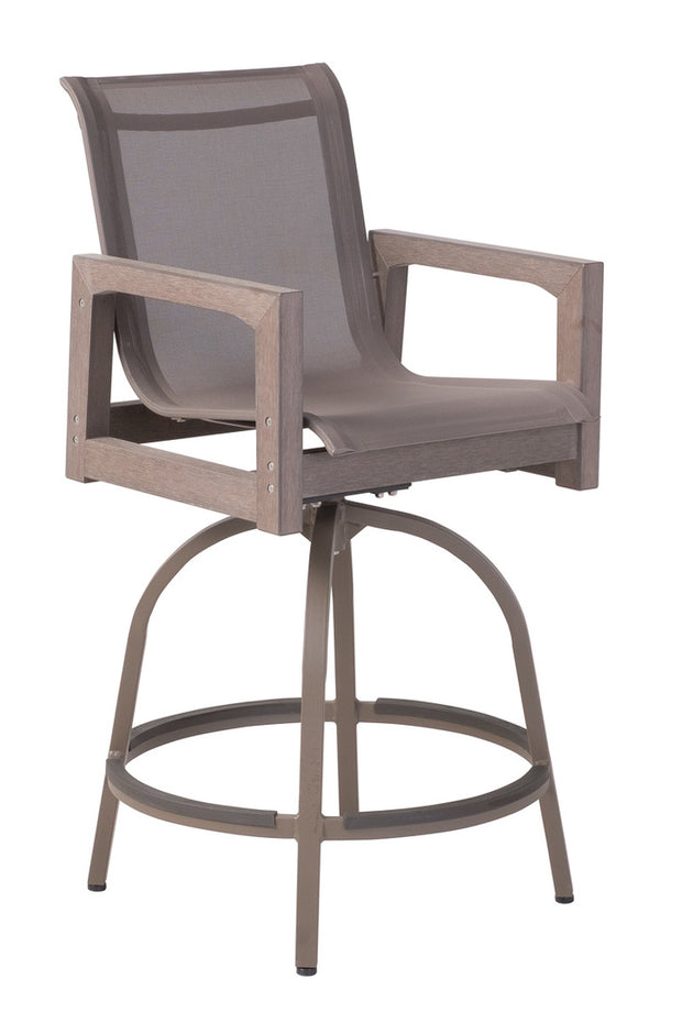 Alfresco EverTeak San Simeon Bar Height Swivel Chair