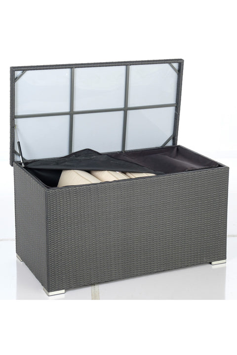 Alfresco Sicuro Wicker Cushion Storage Box with Hydraulic Lid Large