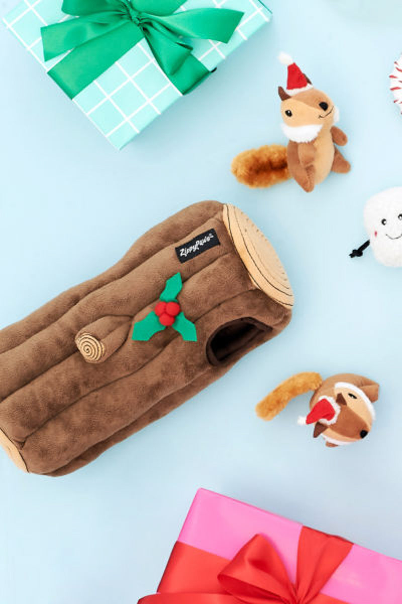 ZippyPaws Burrow Yule Log