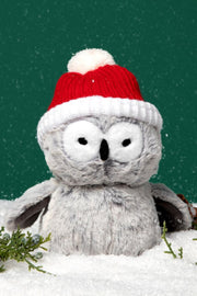 Fluff & Tuff Frosty Owl Dog Toy
