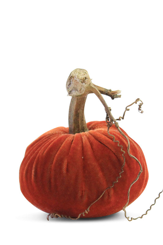 Plush Pumpkin Velvet Pumpkin 6" Apricot