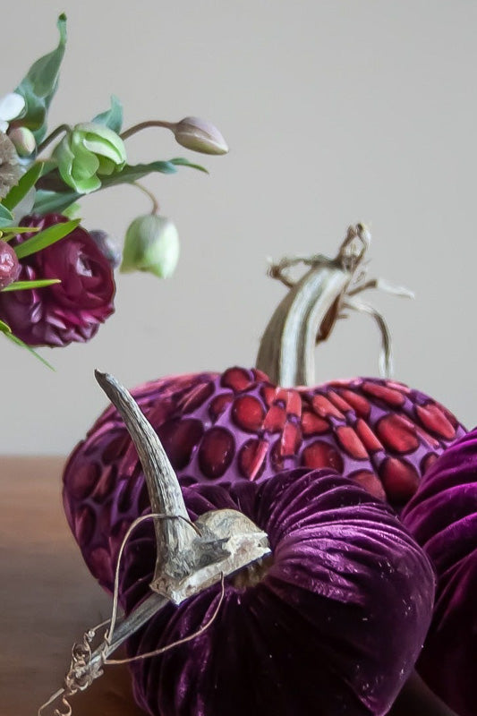 Plush Pumpkin Velvet Pumpkin 5" Wildberry Dot