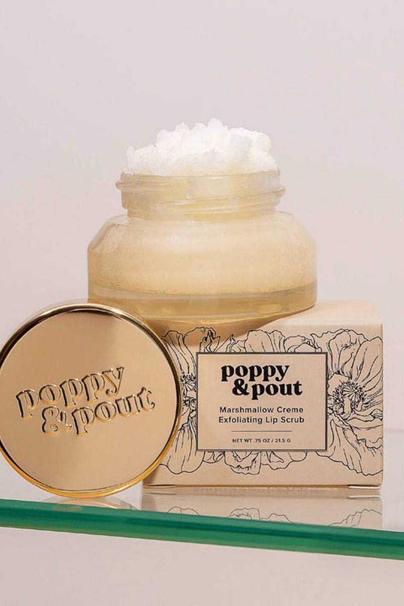 Poppy & Pout Lip Scrub Marshmallow Creme