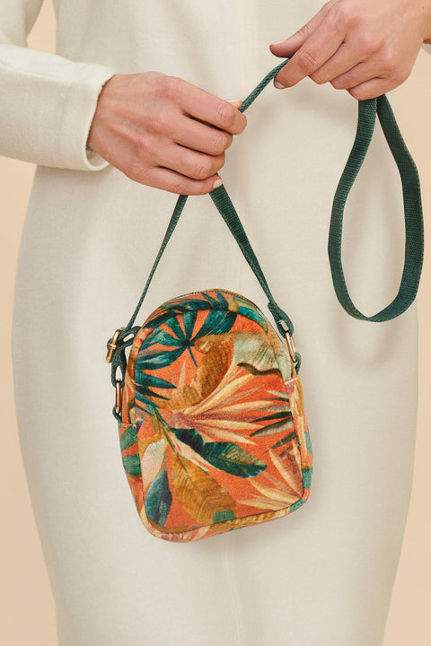 Powder Design Out and About Velvet Bag Painted Palms