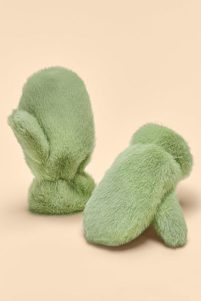 Powder Design Kids Teddy Mittens Sage