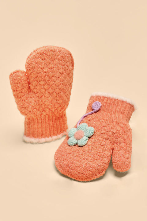 Powder Design Kids Perfect Pansy Mittens Power Pals Coral