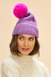 Powder Design Ingrid Bobble Hat Grape