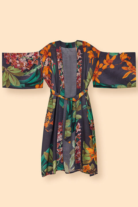 Powder Design Kimono Gown Botany Bliss in Charcoal