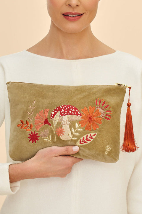 Powder Design Zip Pouch Tranquil Toadstool