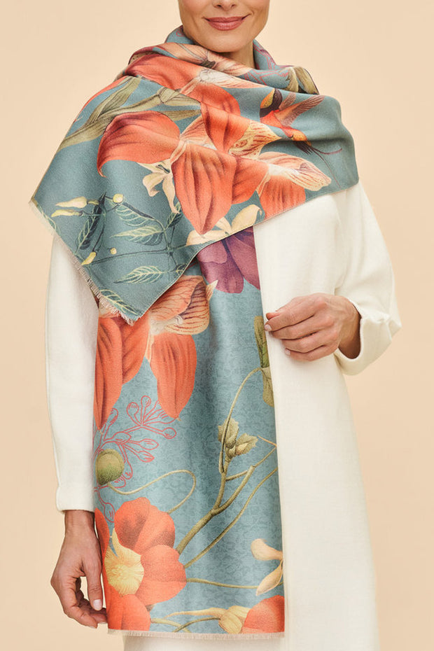 Powder Design Luxurious Scarf Hummingbird at Dusk