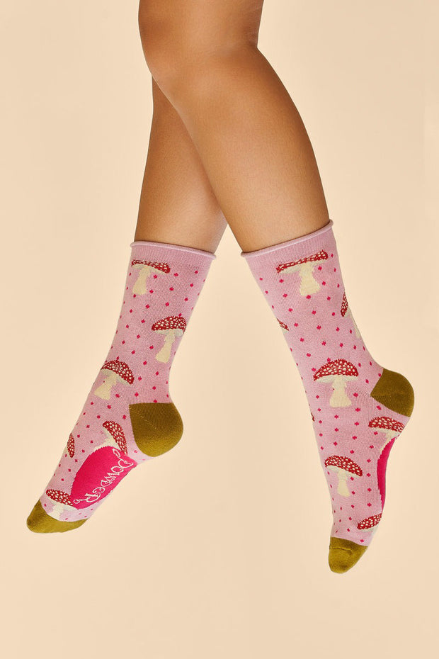 Powder Design Women's Ankle Socks Tiny Toadstool