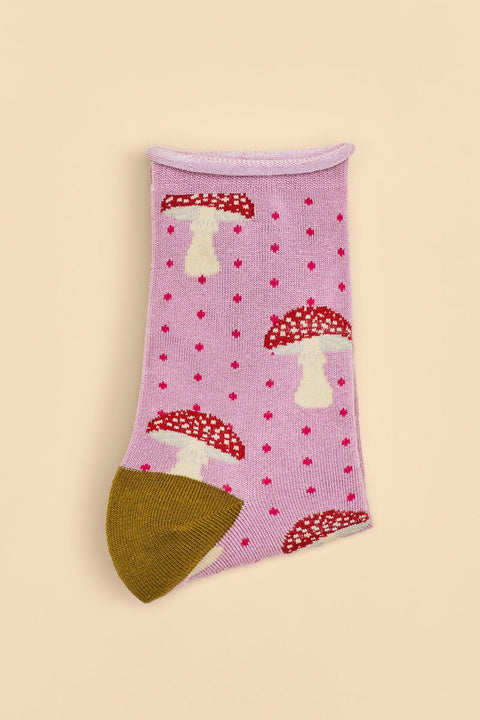 Powder Design Women's Ankle Socks Tiny Toadstool