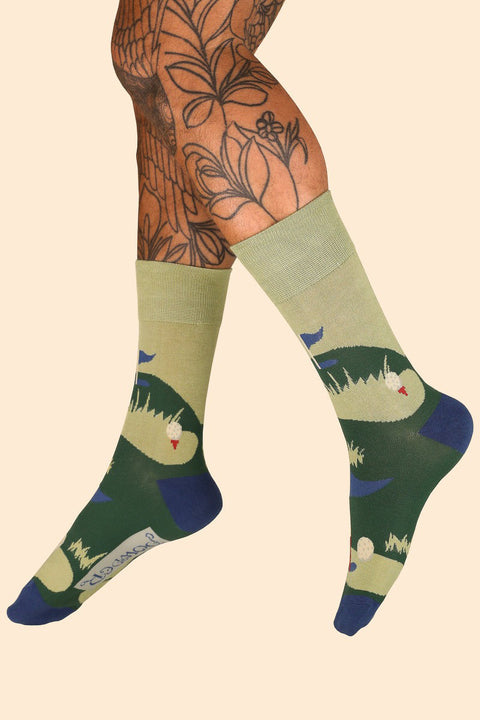 Powder Design Men's Socks Hole in One Moss