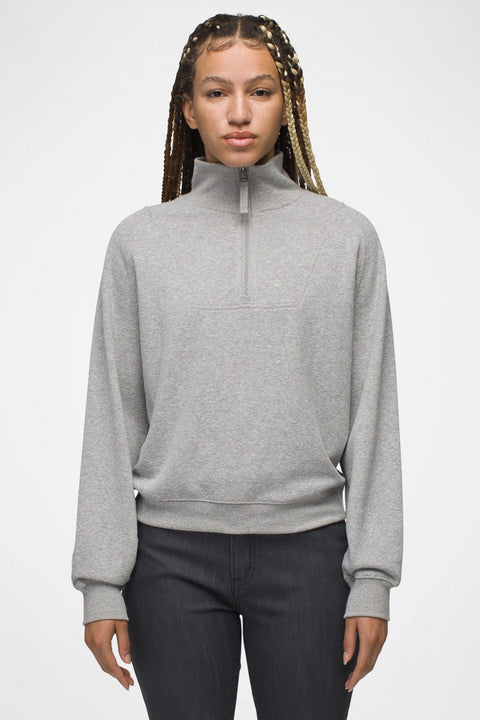 Women's Cozy Up Pullover Small Heather Grey