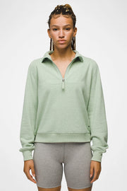 Women's Cozy Up Pullover Small Pale Aloe Heather