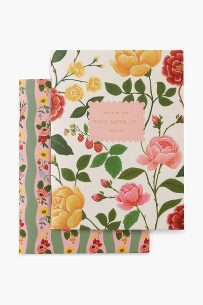 Rifle Paper Company Roses Pocket Notebooks Pair of 2