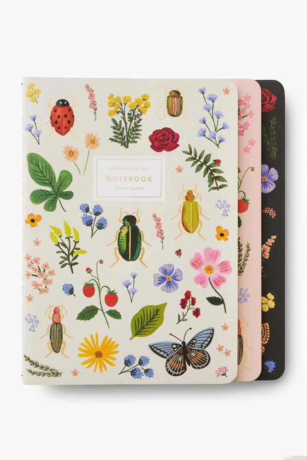Rifle Paper Company Curio Notebooks Assorted Set of 3