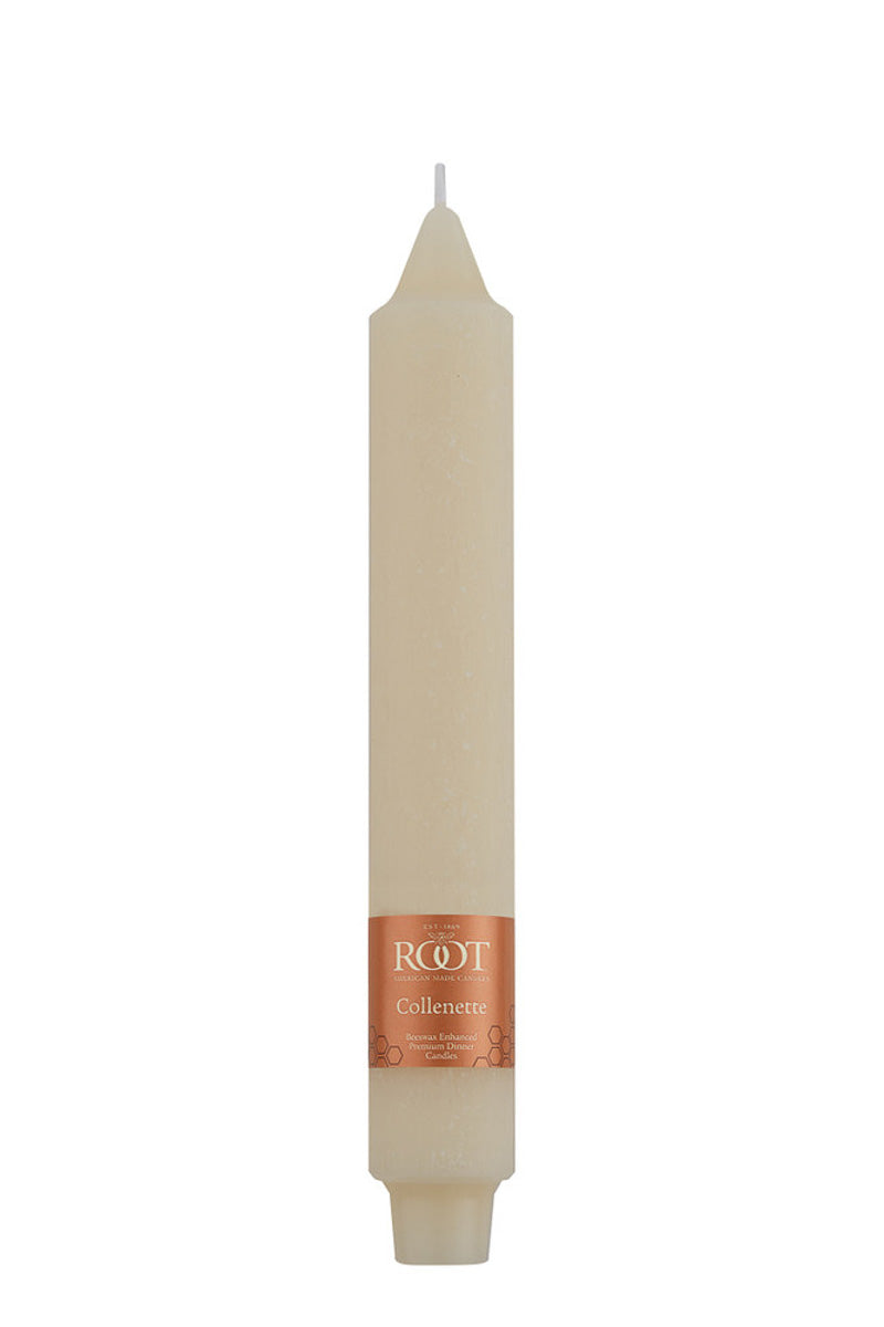 Root Candle Timberline Collenette Ivory 9"