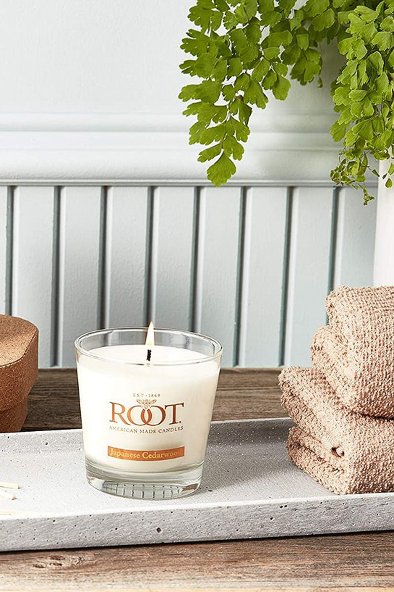 Root Candle Small Veriglass Japanese Cedarwood
