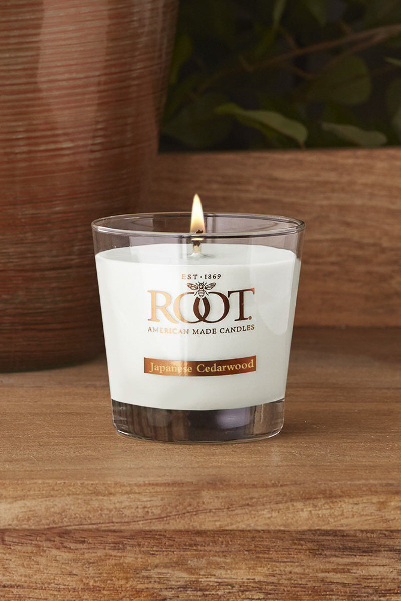 Root Candle Small Veriglass Japanese Cedarwood