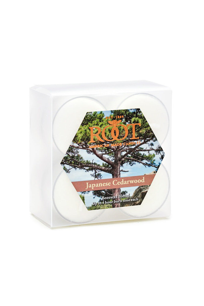 Root Tealights Japanese Cedarwood Box of 8