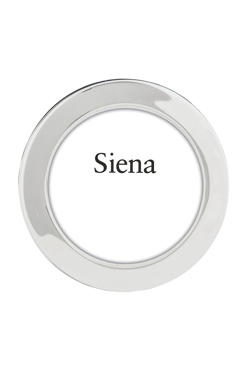 Siena Half Moon Silverplate Frame 3 x 3 Round