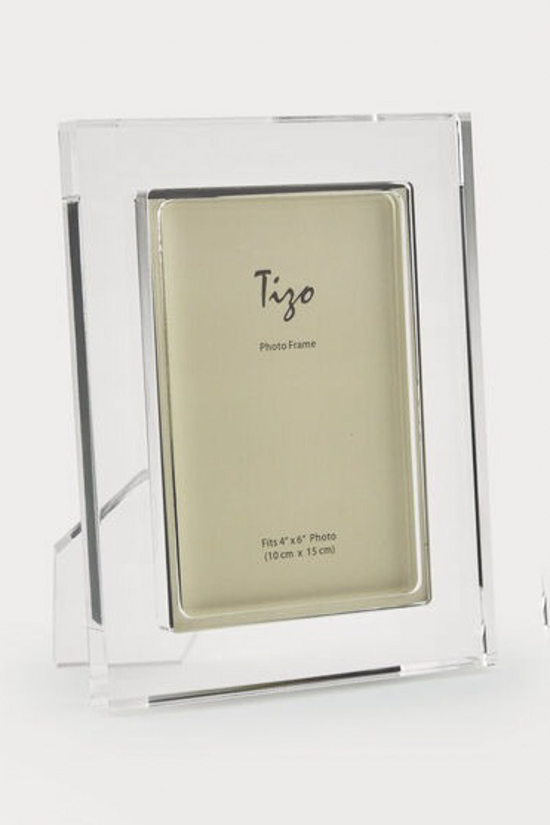 Tizo Lucite Frame Clear Border 4"x6"