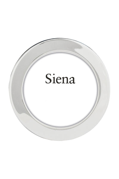 Siena Half Moon Silverplate Frame 3 x 3 Round