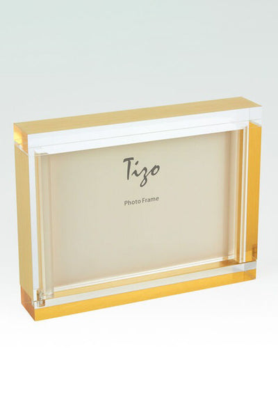 Tizo Acrylic Frame Gold Block 5 x 7