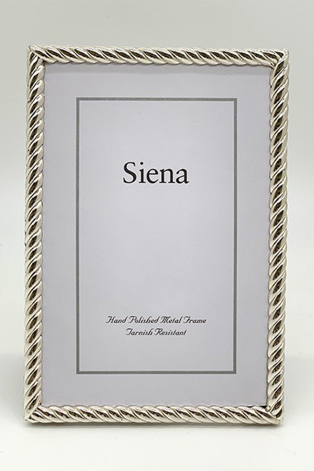 Siena Silver Rope Frame 5 x 7