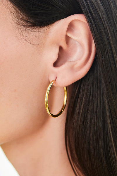 Moonglade Hoop Earrings 30mm Gold