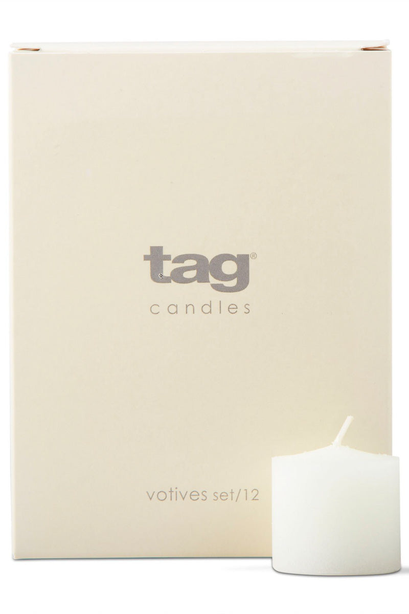 CANDLE, VOTIVE BX/12 WHITE