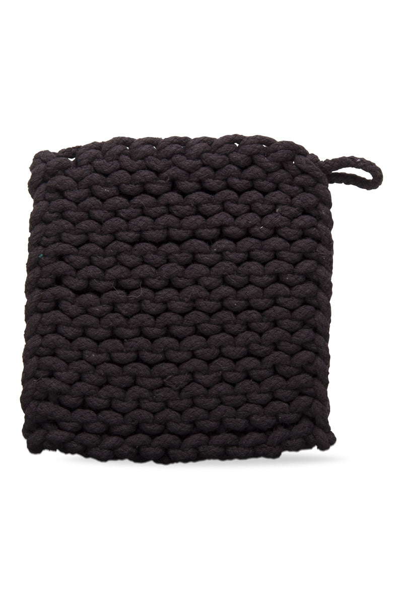 TRIVET, CROCHET BLACK