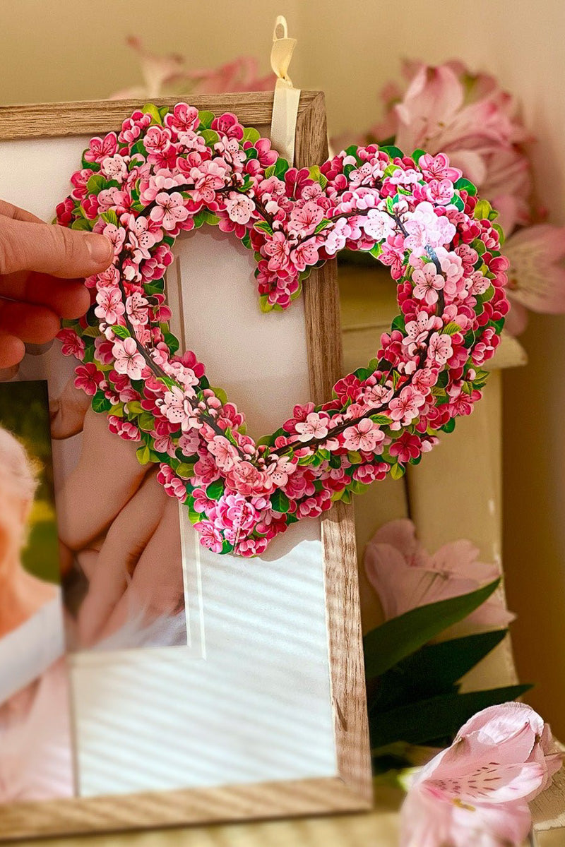 FreshCut Paper Mini Cherry Blossom Heart