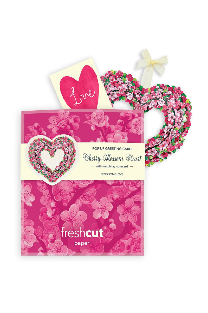 FreshCut Paper Mini Cherry Blossom Heart
